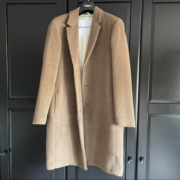 NWT PRESIDENT’S Egg Alpaca Coat- Brown - Picture 8 of 15